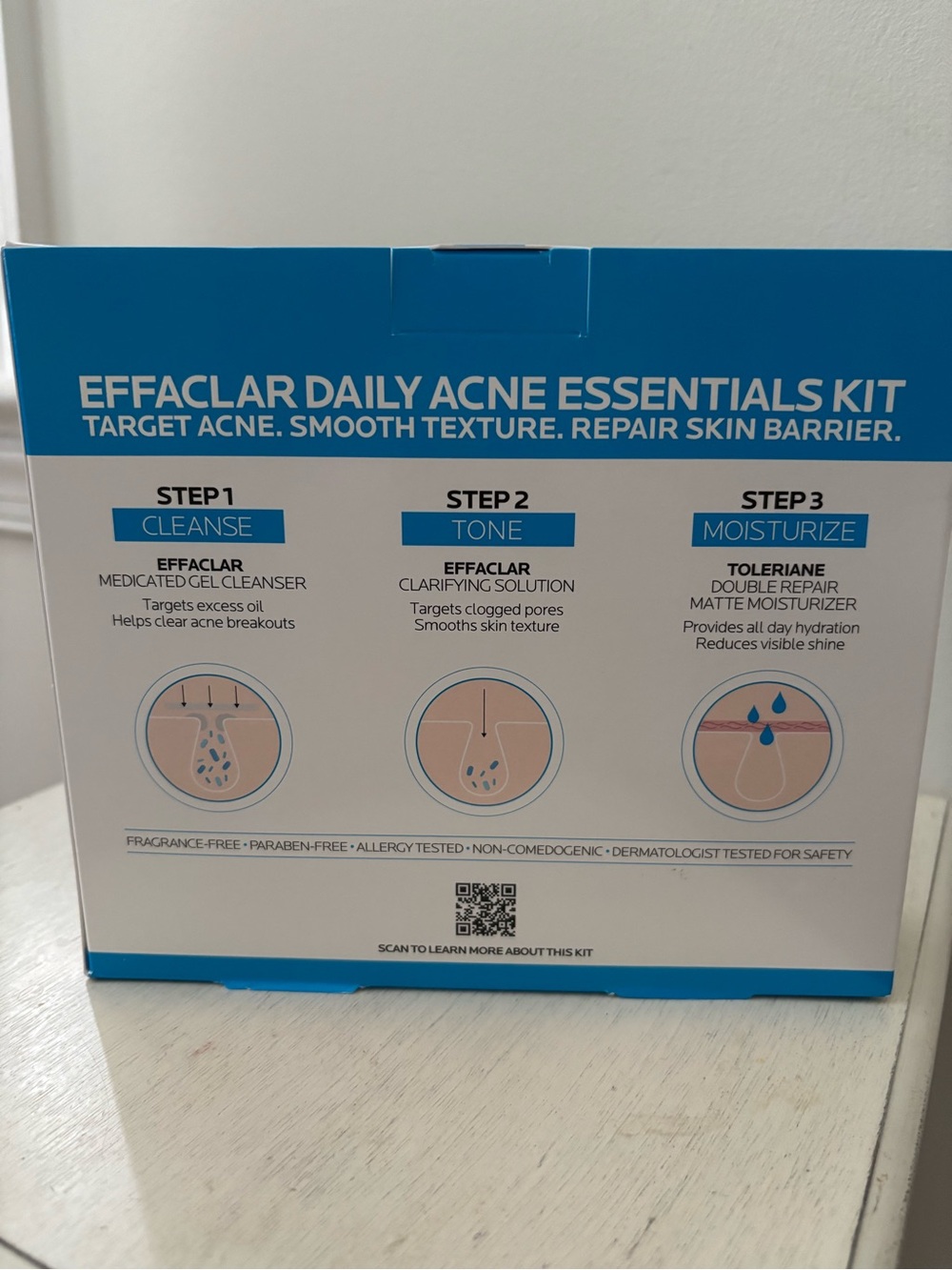 La Roche-Posay Effaclar Daily Acne Essentials Kit | 3-Step Acne Care Set - Picture 4 of 12